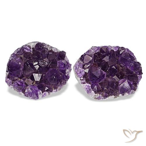 Achetez naturel 13,49ct violet druse d'améthyste gems, forme fantaisie, en provenance brésil chez gemselect. en stock, livraison internationale!