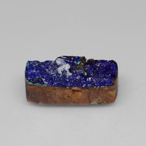 Druzy Azurite Bleu naturelle Baquette, 9.73 ct, Opaque