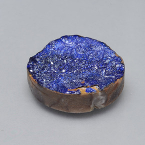 Druzy Azurite Bleu naturelle Forme fantaisie, 7.29 ct, Opaque
