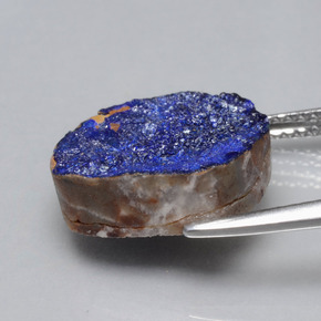 Druzy Azurite Bleu naturelle Forme fantaisie, 7.29 ct, Opaque