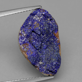 Druzy Azurite Bleu naturelle Forme fantaisie, 9.85 ct, Opaque