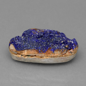 Druzy Azurite Bleu naturelle Forme fantaisie, 9.85 ct, Opaque
