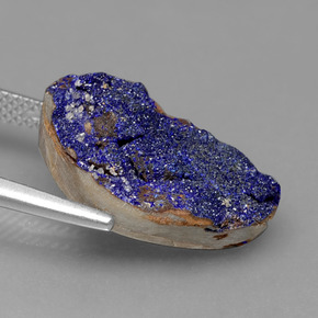 Druzy Azurite Bleu naturelle Forme fantaisie, 9.85 ct, Opaque