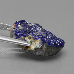 Druzy Azurite Bleu naturelle Forme fantaisie, 20.43 ct, Opaque