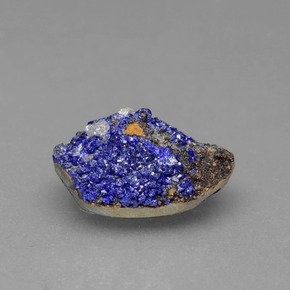 Druse d'azurite bleue naturelle forme fantaisie, 2,34 ct, opaque