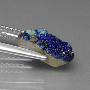 Druzy Azurite Bleu naturelle Forme fantaisie, 1.80 ct, Opaque