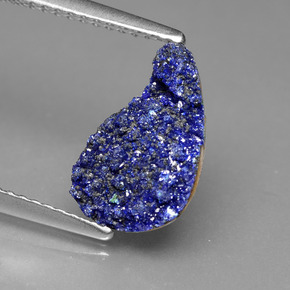 Druzy Azurite Bleu naturelle Forme fantaisie, 2.04 ct, Opaque