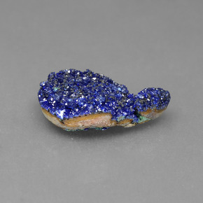 Druzy Azurite Bleu naturelle Forme fantaisie, 2.04 ct, Opaque