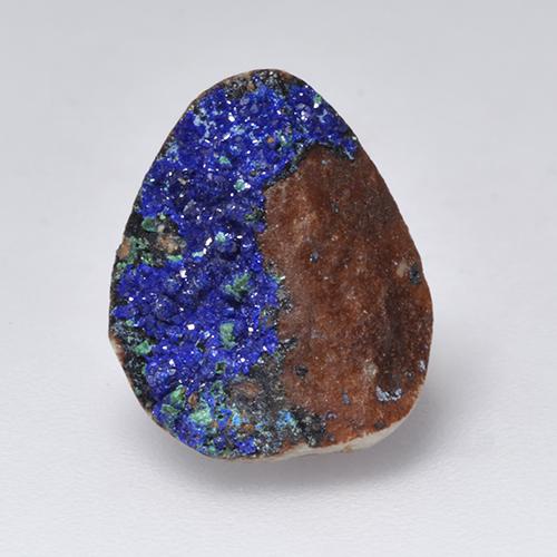 Druzy Azurite Bleu marine profond naturelle Forme fantaisie, 4.71 ct, Opaque