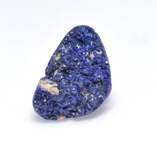 Druzy Azurite Bleu marine profond naturelle Forme fantaisie, 2.24 ct, Opaque