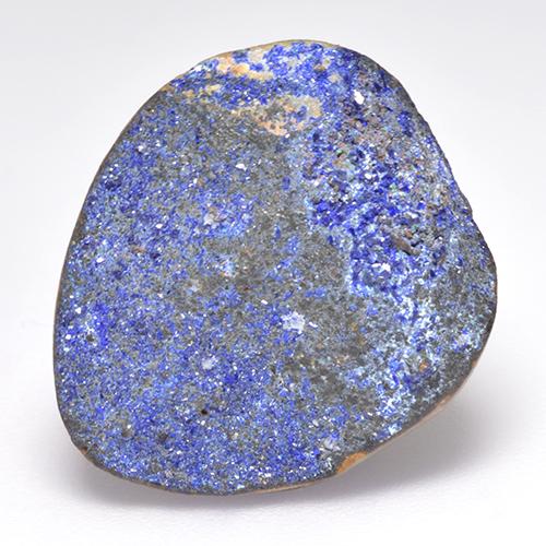 Druse d'azurite bleu naturelle forme fantaisie, 14,10 ct, opaque