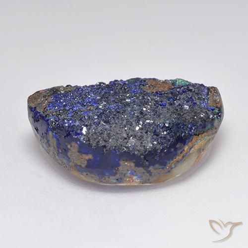 Druzy Azurite Bleu marine profond naturelle Fantaisie, 16.02 ct, Opaque