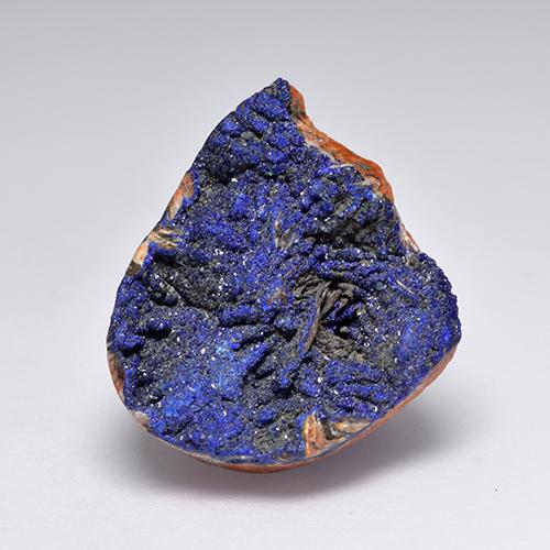 Druse d'azurite bleue naturelle forme fantaisie, 18,12 ct, opaque