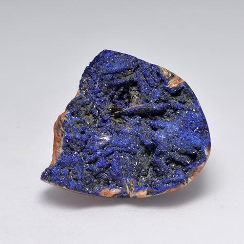 Druse d'azurite bleue naturelle forme fantaisie, 18,12 ct, opaque