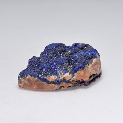 Druse d'azurite bleue naturelle forme fantaisie, 18,12 ct, opaque