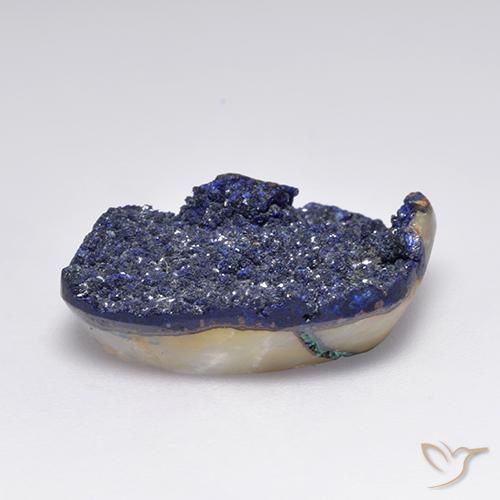 Druzy Azurite Bleu marine profond naturelle Fantaisie, 13.62 ct, Opaque