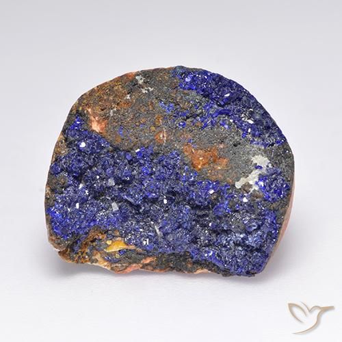 Druzy Azurite Bleu marine profond naturelle Fantaisie, 15.70 ct, Opaque