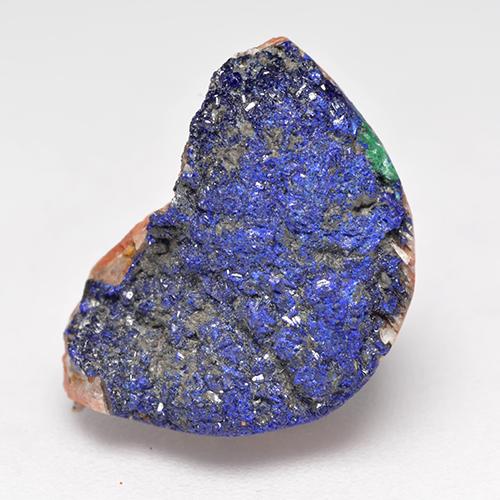 Druse d'azurite bleu marine profond naturelle forme fantaisie, 10,98 ct, opaque
