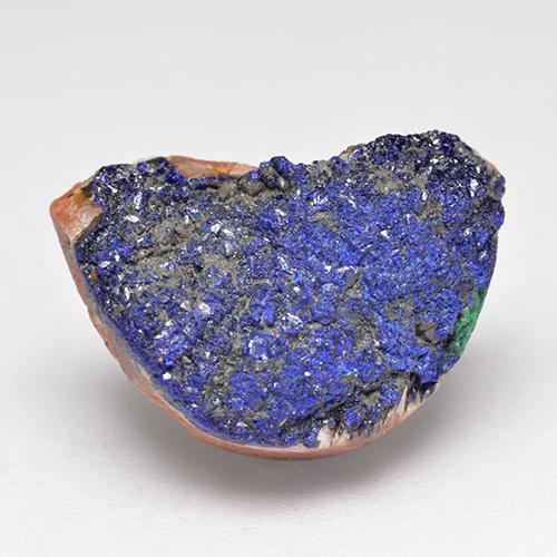 Druse d'azurite bleu marine profond naturelle forme fantaisie, 10,98 ct, opaque