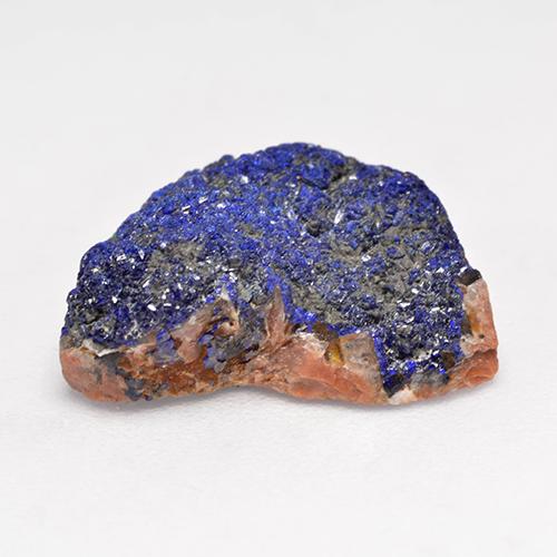 Druse d'azurite bleu marine profond naturelle forme fantaisie, 10,98 ct, opaque