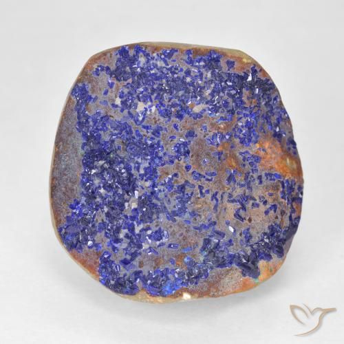 16.09ct Naturel Bleu marine profond Druzy Azurite, Fantaisie, Opaque