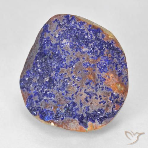 Druzy Azurite Bleu marine profond naturelle Fantaisie, 16.09 ct, Opaque