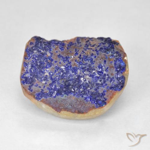 Druzy Azurite Bleu marine profond naturelle Fantaisie, 16.09 ct, Opaque