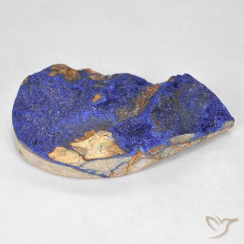 Druzy Azurite Bleu marine profond naturelle En forme de poire, 10.96 ct, Opaque