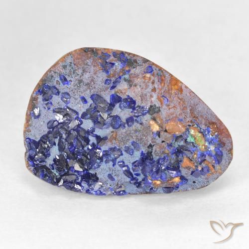 8.09ct Naturel Bleu marine profond Druzy Azurite, Fantaisie, Opaque