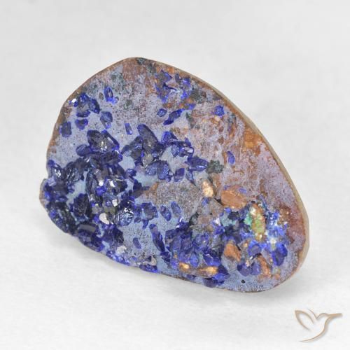 Druzy Azurite Bleu marine profond naturelle Fantaisie, 8.09 ct, Opaque