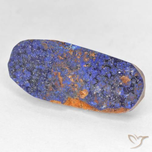 Druzy Azurite Bleu marine profond naturelle ovale, 11.21 ct, Opaque