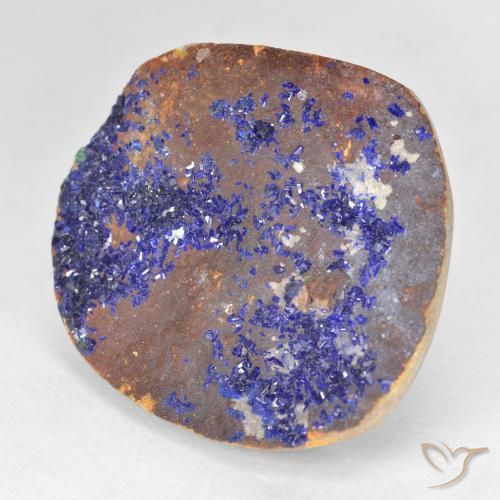 Druzy Azurite Bleu marine profond naturelle Fantaisie, 19.67 ct, Opaque