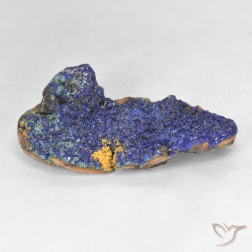 Druzy Azurite Bleu marine profond naturelle Forme fantaisie, 10.45 ct, Opaque