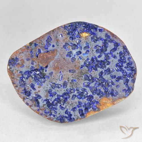 12.46ct Naturel Bleu marine profond Druzy Azurite, Fantaisie, Opaque