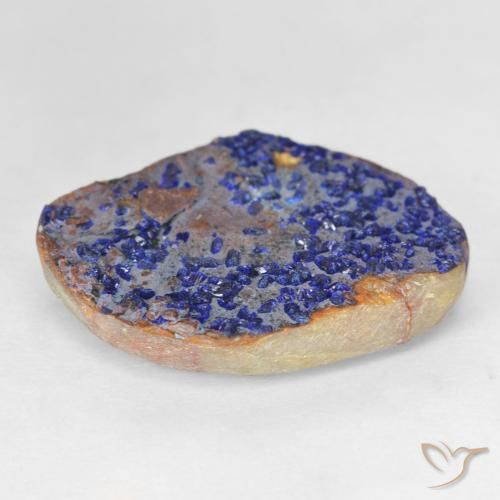 Druzy Azurite Bleu marine profond naturelle Fantaisie, 12.46 ct, Opaque