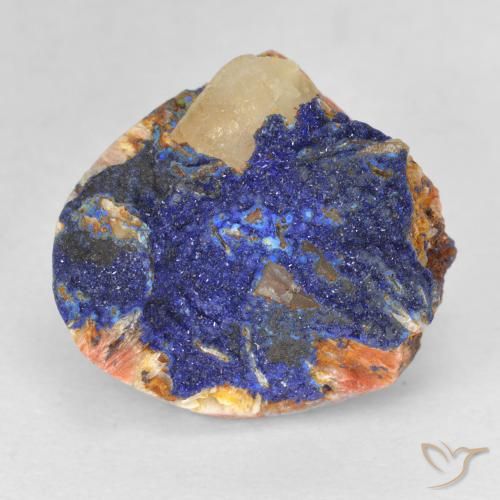 10.05ct Naturel Bleu marine profond Druzy Azurite, Fantaisie, Opaque
