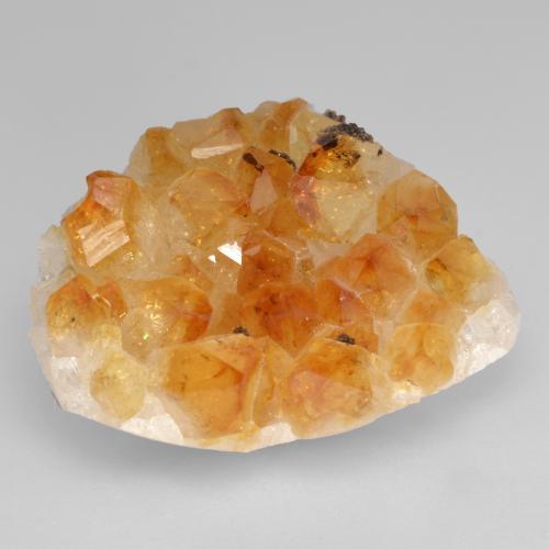 Druse de citrine doré naturelle forme fantaisie, 35,79 ct, opaque