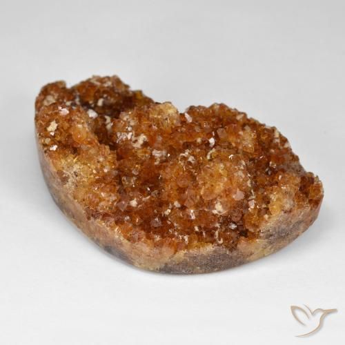 Druzy Citrine Orange rouge foncé naturelle Fantaisie, 91.49 ct, Opaque