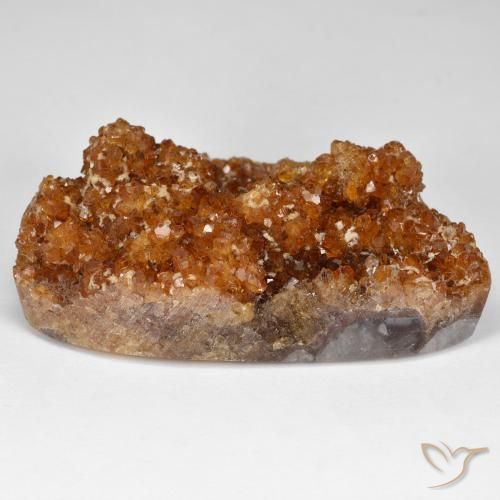 Druzy Citrine Orange rouge foncé naturelle Fantaisie, 91.49 ct, Opaque