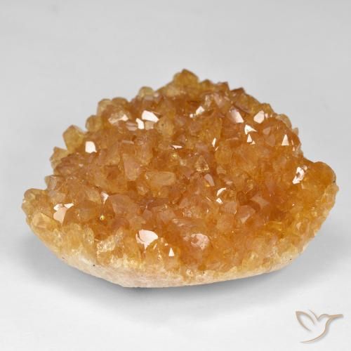 98.13ct Naturel Medium Light-Orange Druse de citrine, Fantaisie, Opaque