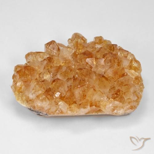 86.91ct Naturel Orange foncé Druzy Citrine, Fantaisie, Opaque