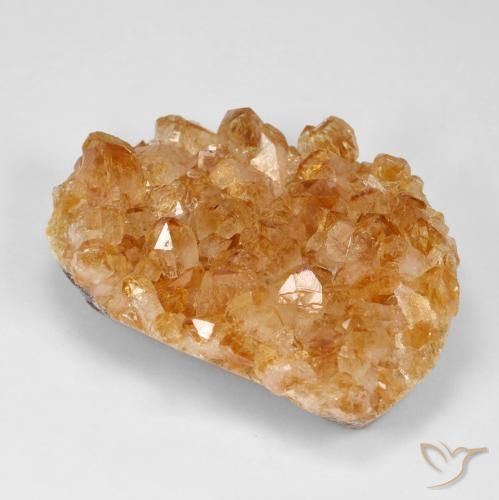 Druzy Citrine Orange foncé naturelle Fantaisie, 86.91 ct, Opaque