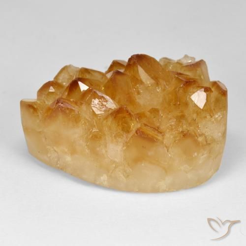 72.05ct Naturel Orange-or Druse de citrine, En forme de poire, Opaque