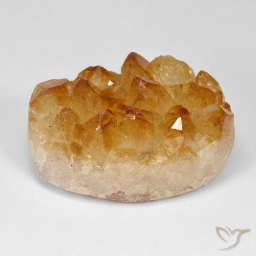 57.87ct Naturel Orange-or Druzy Citrine, ovale, Opaque