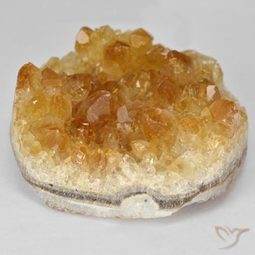 81.13ct Naturel Orange-or Druse de citrine, Fantaisie, Opaque