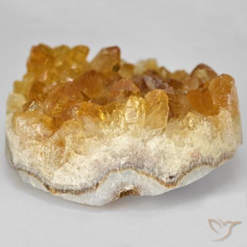 Druzy Citrine Orange-or naturelle Fantaisie, 81.13 ct, Opaque