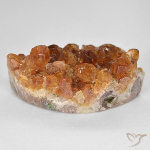 Druzy Citrine Orange terre naturelle Marquise, 23.62 ct, Opaque