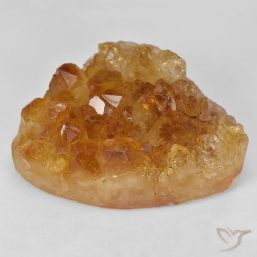 49.74ct Naturel Orange brunâtre Druse de citrine, Fantaisie, Opaque