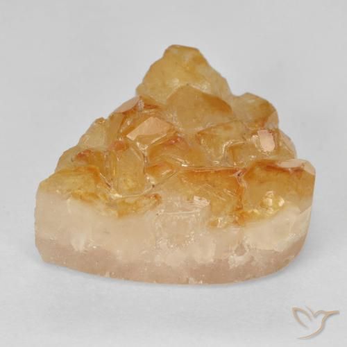 16.63ct Naturel Orange moyen Druzy Citrine, En forme de poire, Opaque