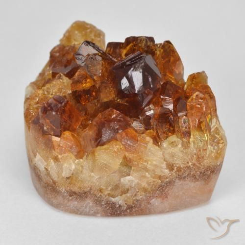 Druzy Citrine Orange foncé naturelle Fantaisie, 27.56 ct, Opaque